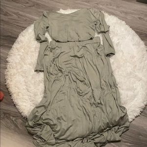 2 piece crop top and pant set